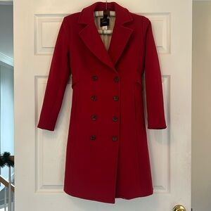 J.Crew size 0 scarlet red coat